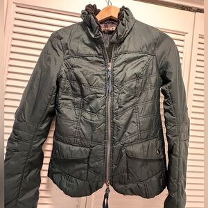 Free People Green Quilted Jacket